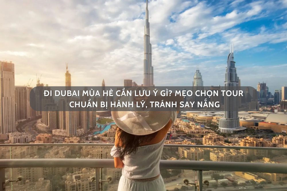 Đi Dubai mùa hè cần lưu ý gì? Mẹo chọn tour, chuẩn bị hành lý, tránh say nắng